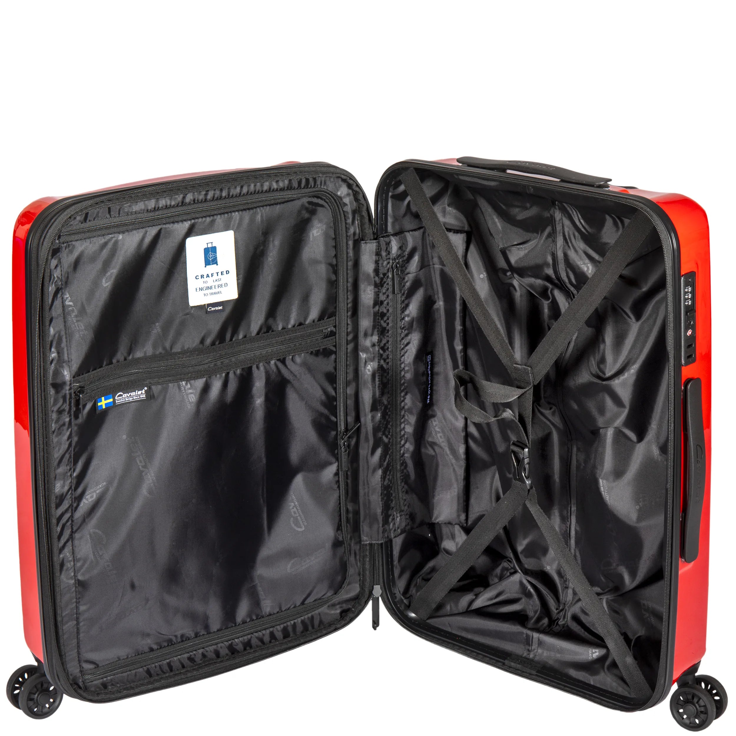 Cavalet Chill DLX Resväska 3-set, Röd