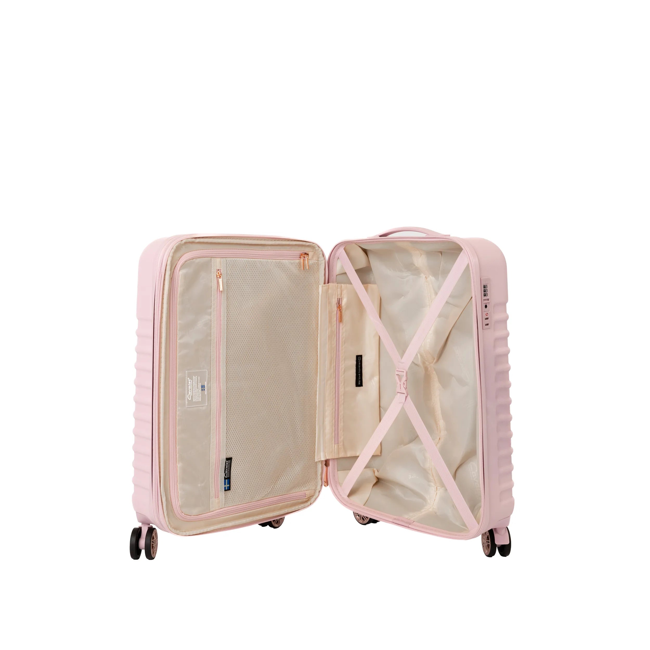 Cavalet Pasadena Resväska 3 Set, Rosa