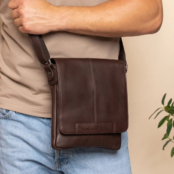 The Chesterfield Brand Bodin Leather Crossbodyväska, Brun
