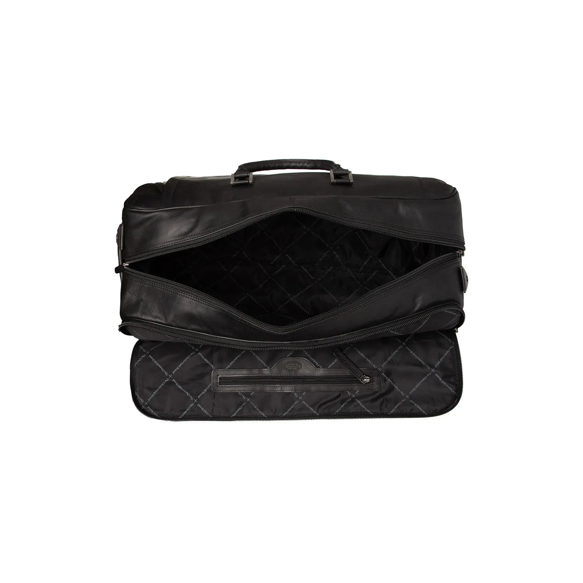The Chesterfield Brand Jayven Leather Weekendväska Trolley, Svart