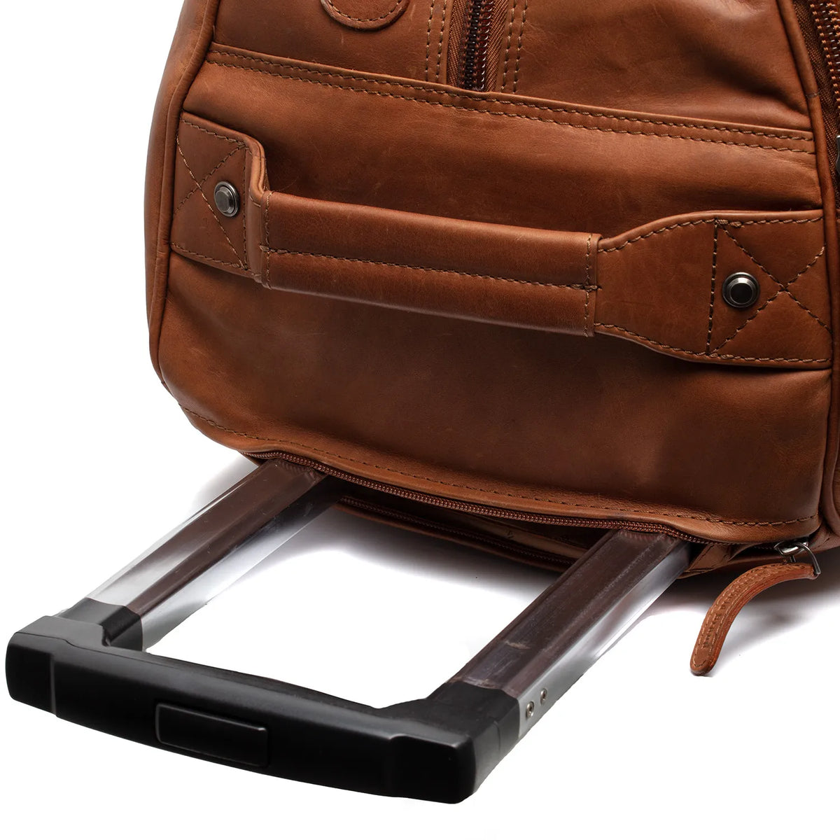The Chesterfield Brand Jayven Leather Weekendväska Trolley, Cognac