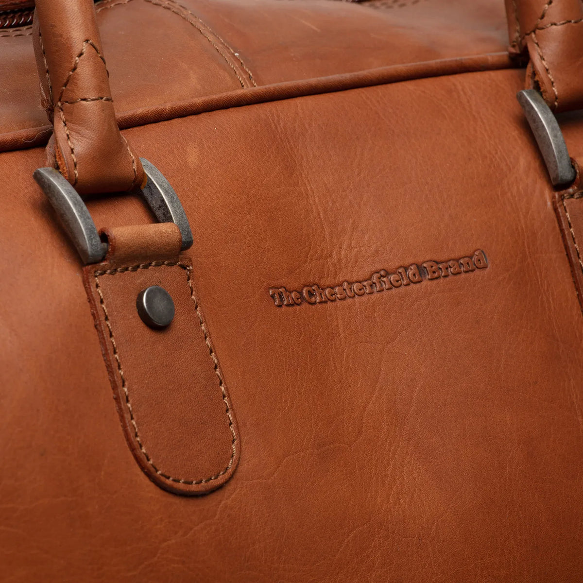 The Chesterfield Brand Jayven Leather Weekendväska Trolley, Cognac