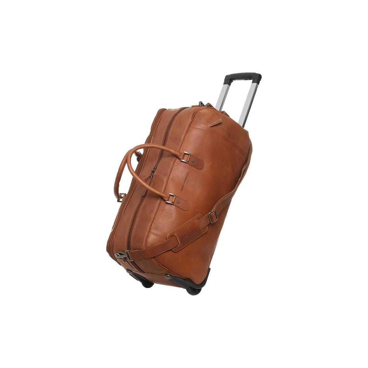 The Chesterfield Brand Jayven Leather Weekendväska Trolley, Cognac