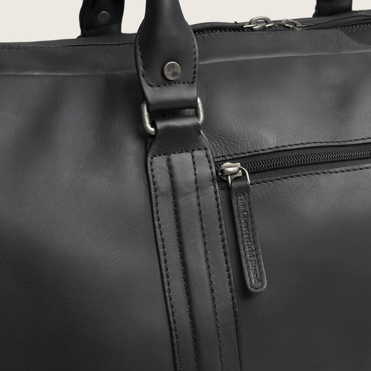 The Chesterfield Brand Melbourne Leather Weekendväska, Svart