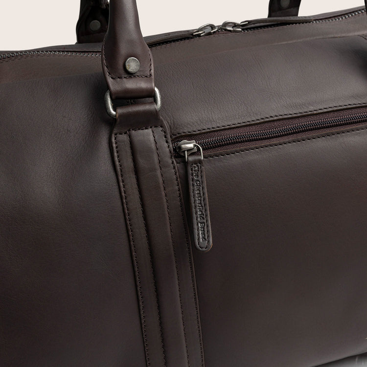 The Chesterfield Brand Melbourne Leather Weekendväska, Brun