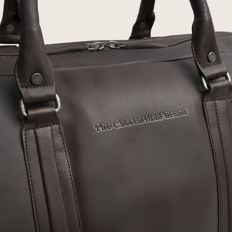 The Chesterfield Brand Melbourne Leather Weekendväska, Brun