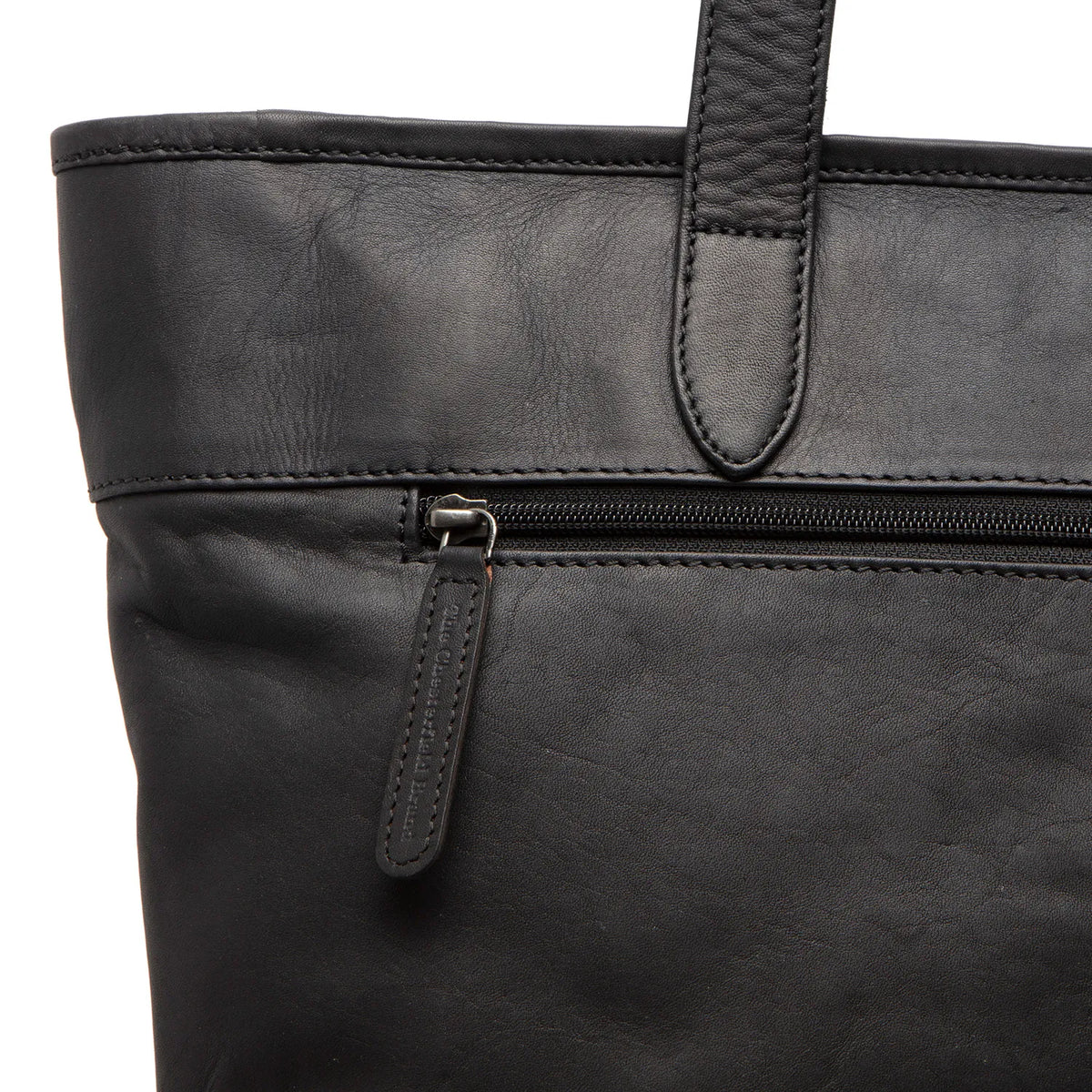 The Chesterfield Brand Monza Leather Tote Bag, Svart
