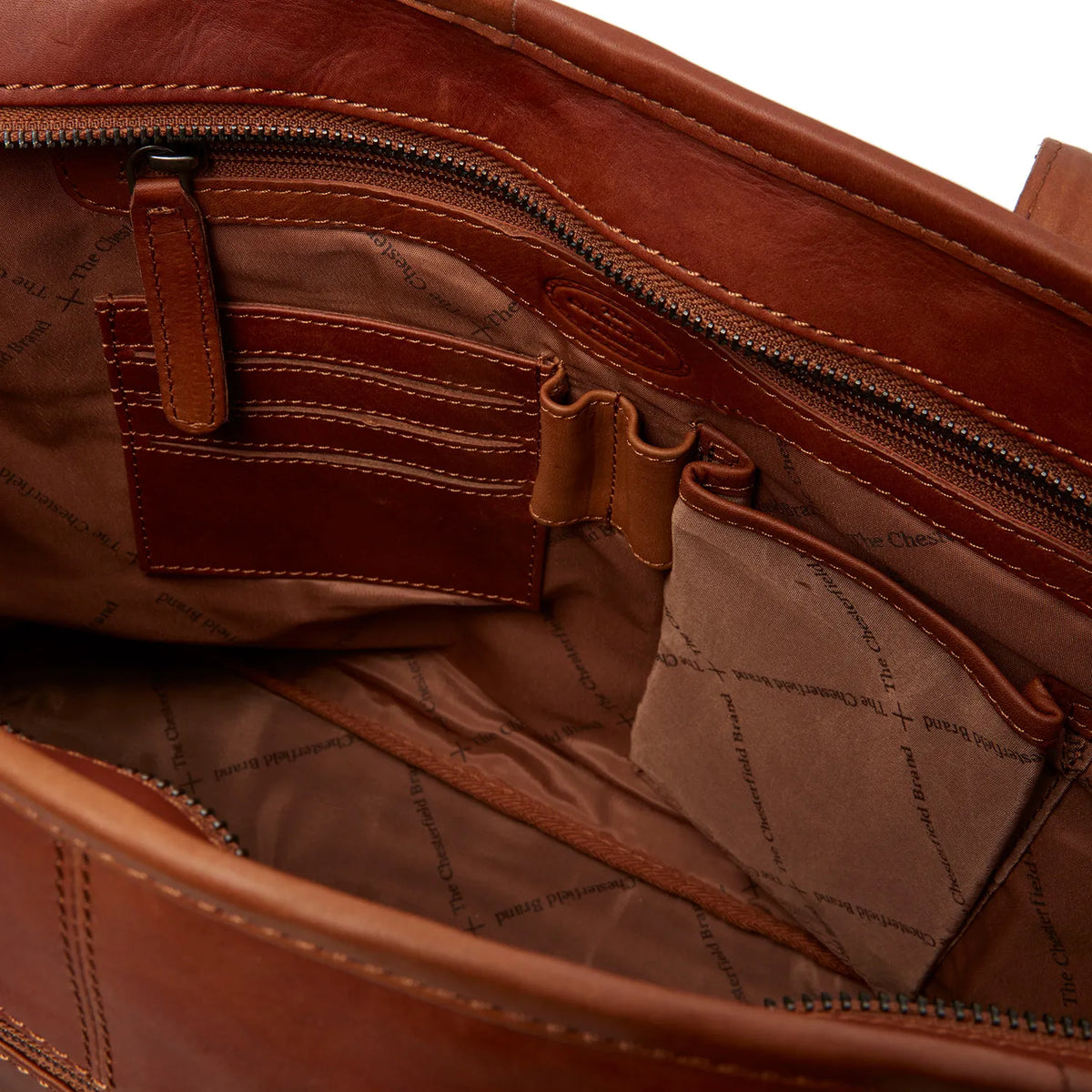 The Chesterfield Brand Monza Leather Tote Bag, Cognac