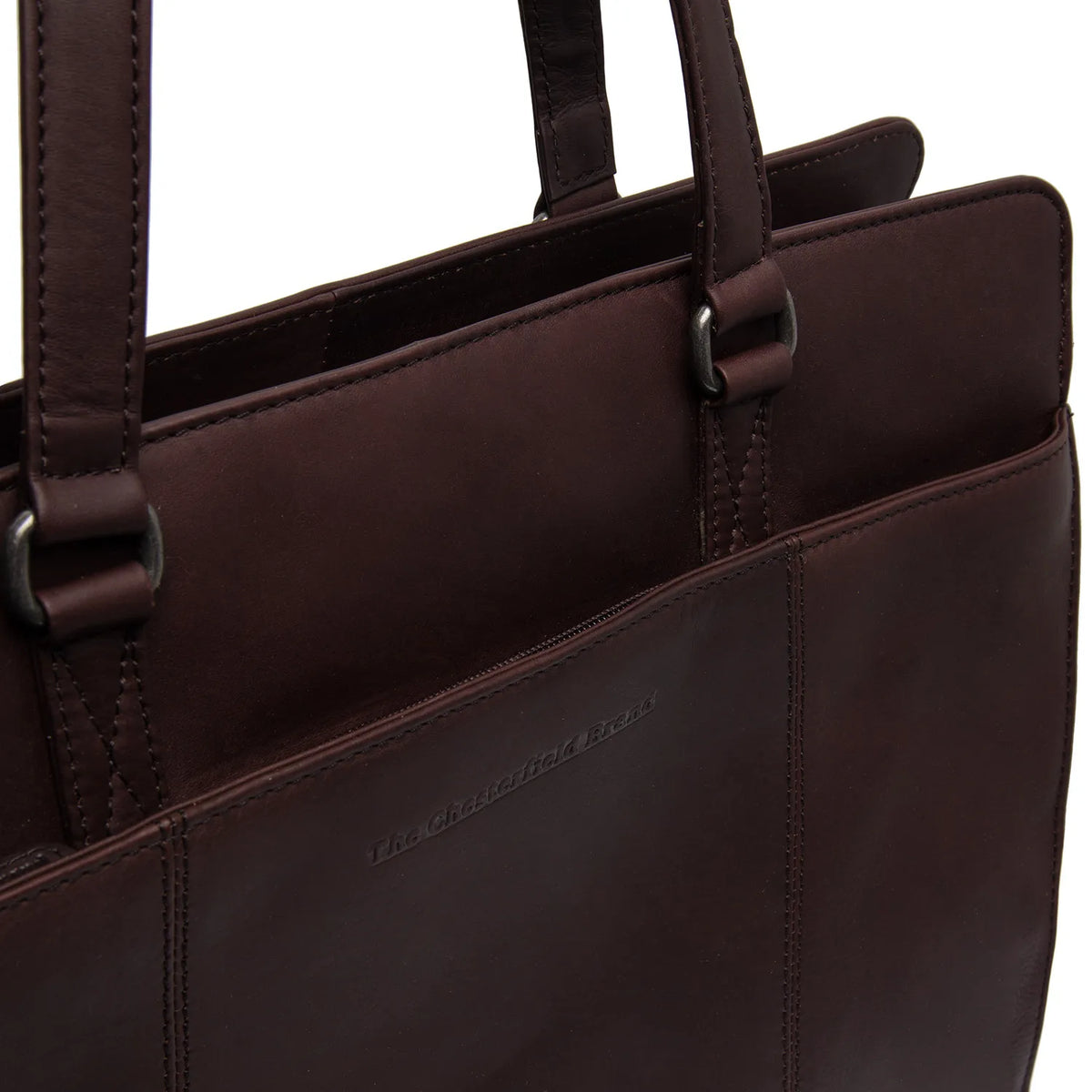 The Chesterfield Brand Fidenza Leather Axelremsväska, Brun