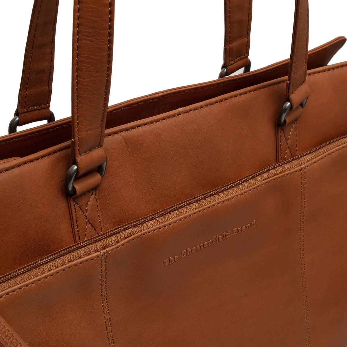 The Chesterfield Brand Fidenza Leather Axelremsväska, Cognac