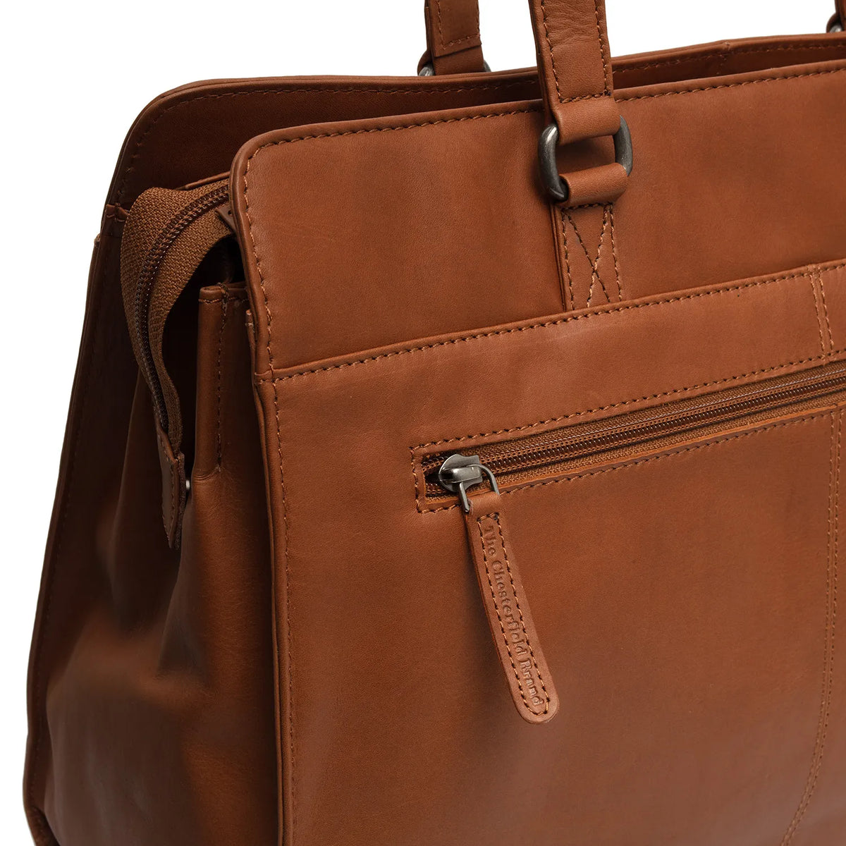 The Chesterfield Brand Fidenza Leather Axelremsväska, Cognac