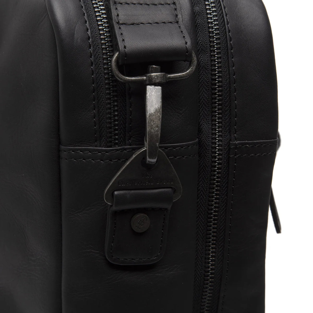 The Chesterfield Brand Boston Leather Laptop Bag, Svart