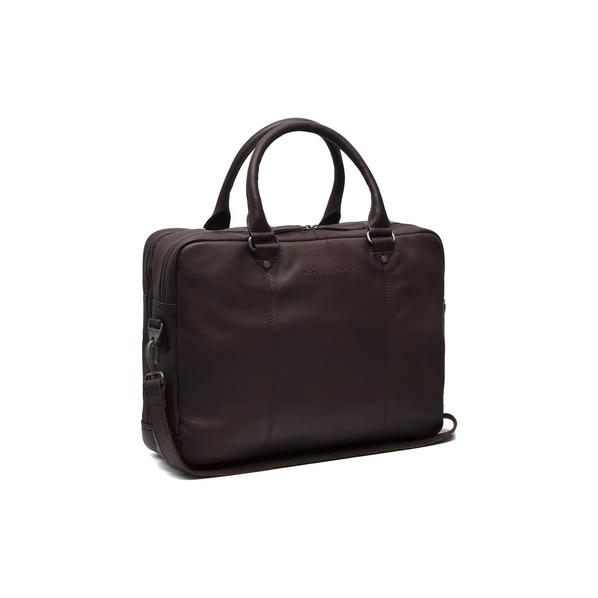 The Chesterfield Brand Boston Leather Laptop Bag, Brun