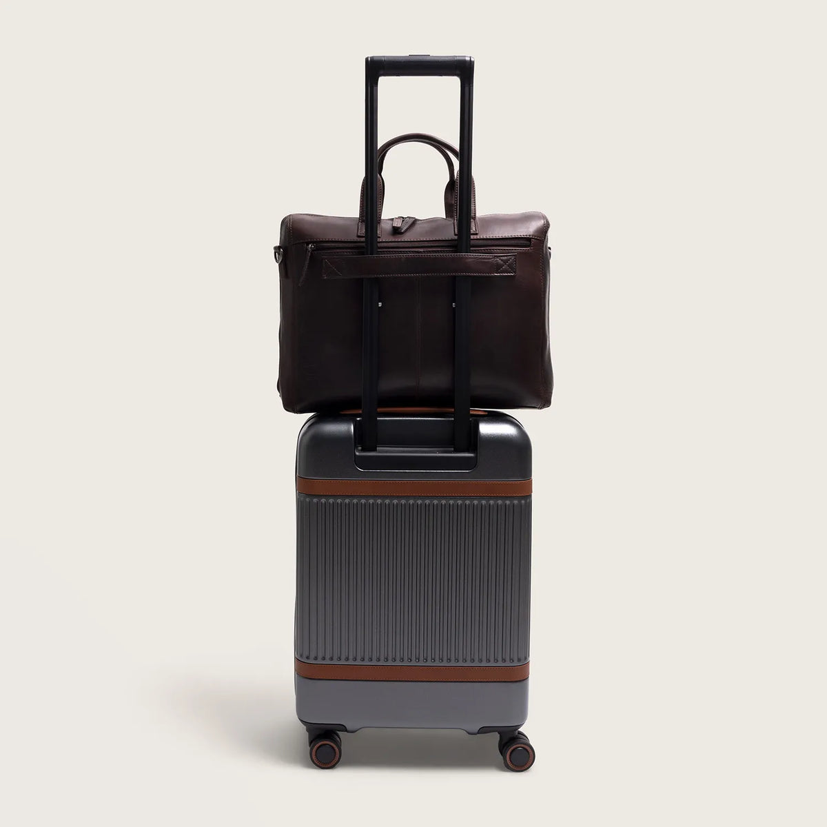 The Chesterfield Brand Levanto Leather Laptop Bag, Brun