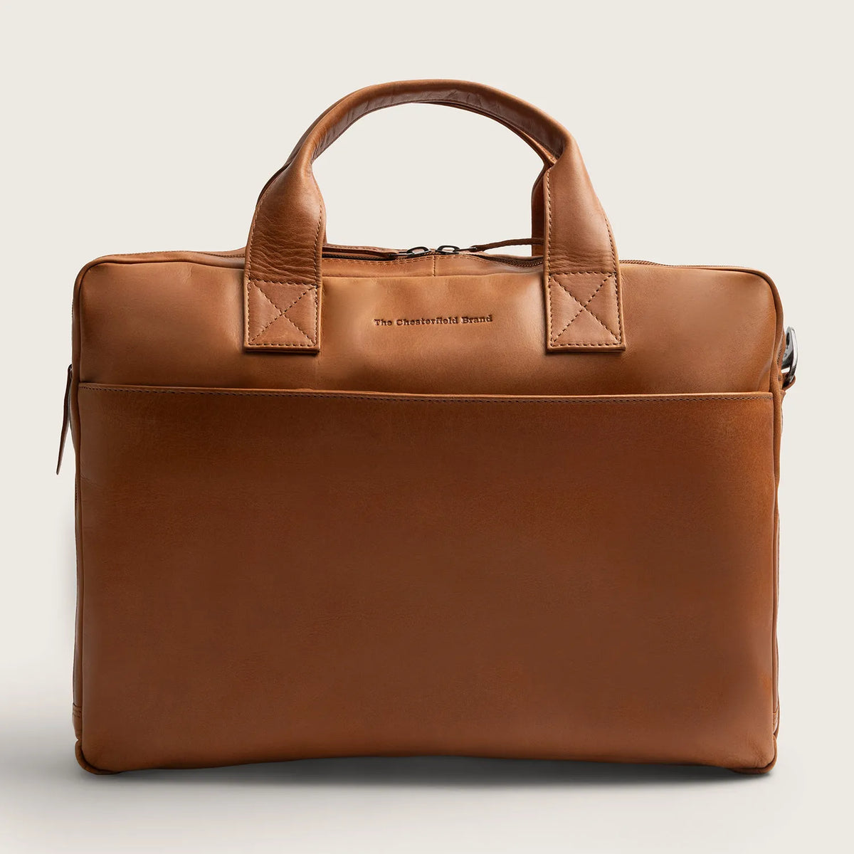 The Chesterfield Brand Frazer Leather Laptop Bag, Cognac