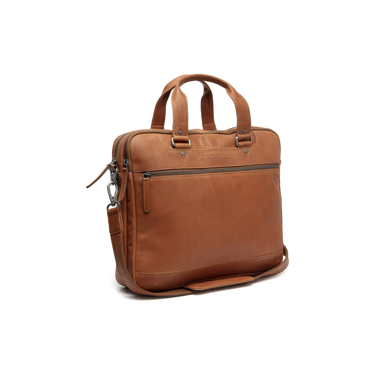 The Chesterfield Brand Montara Leather Datorväska, Cognac