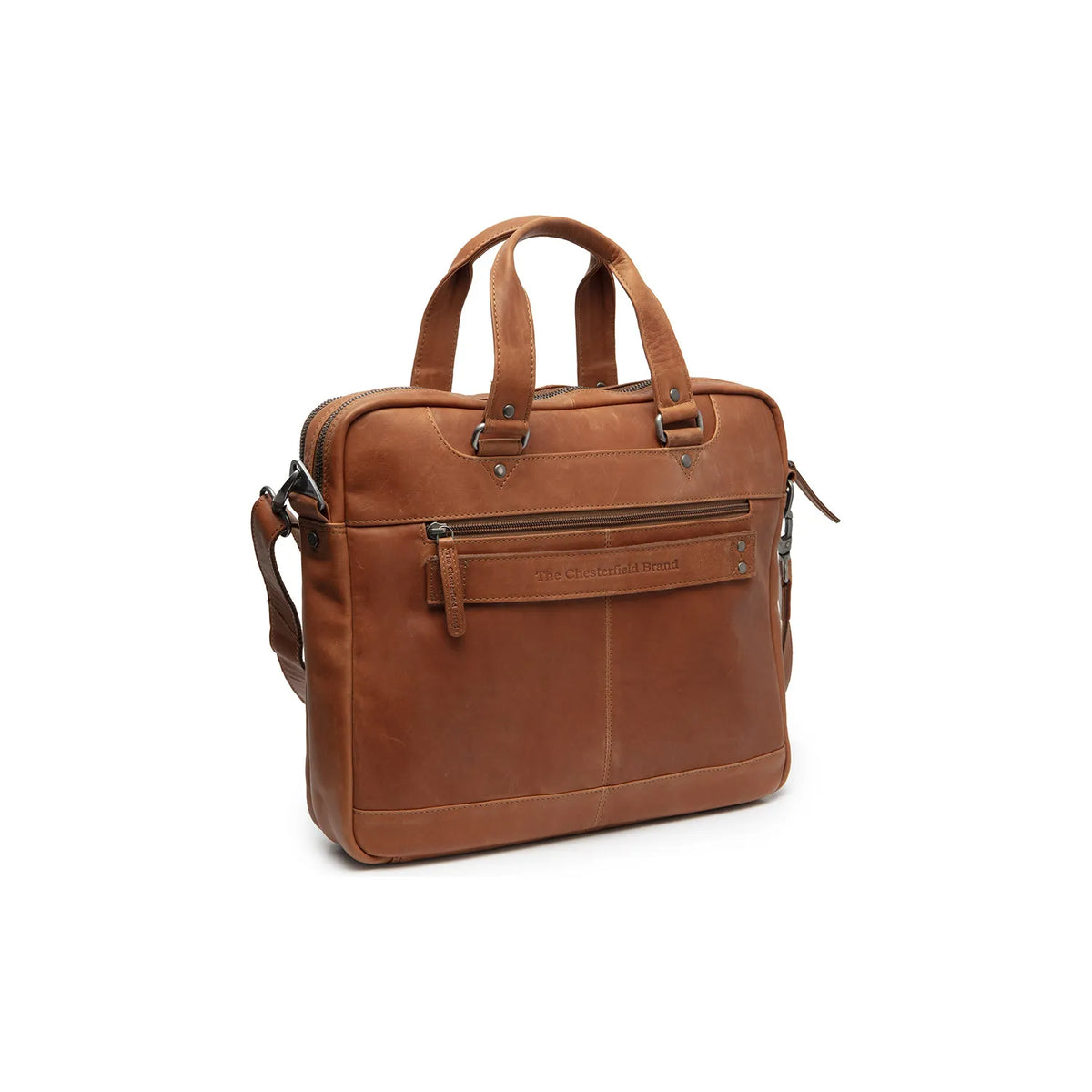 The Chesterfield Brand Montara Leather Datorväska, Cognac