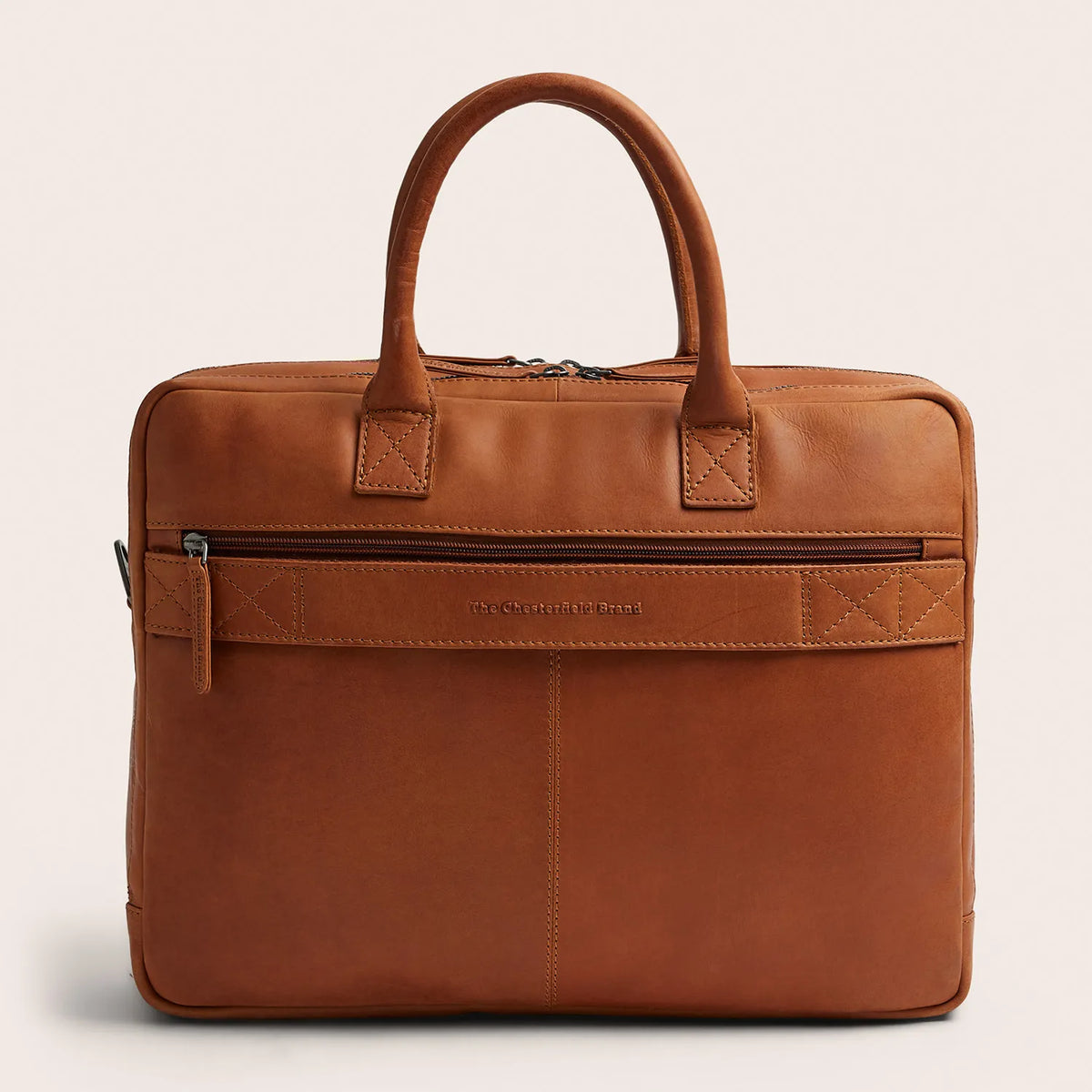 The Chesterfield Brand Tacama Leather Datorväska, Cognac
