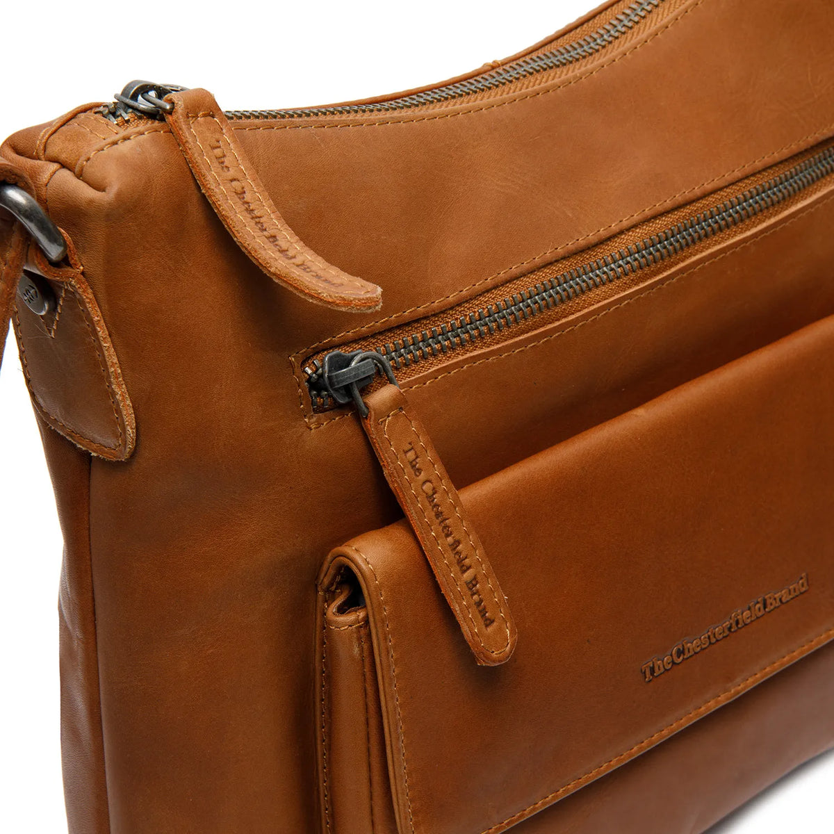 The Chesterfield Brand Hailey Leather Crossbodyväska, Cognac