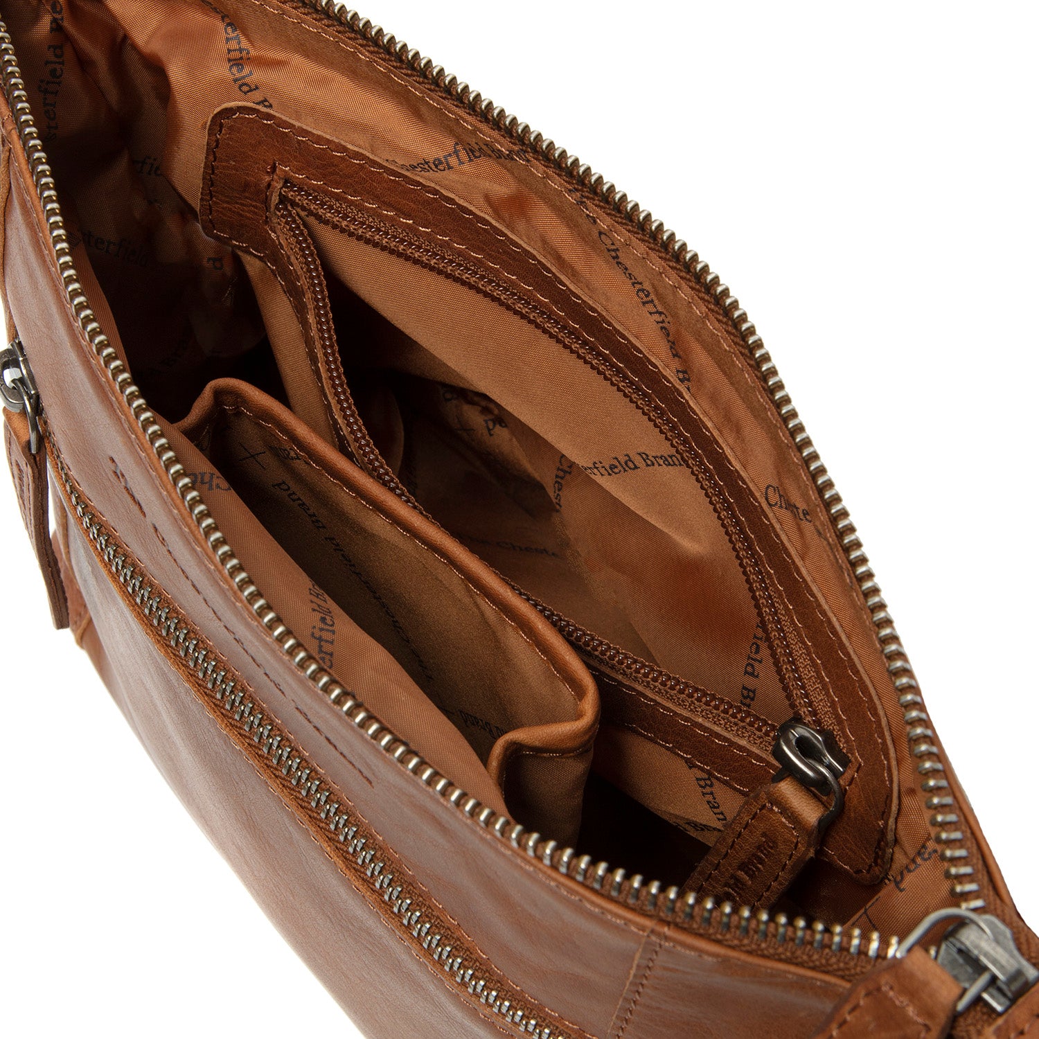 The Chesterfield Brand Faro Axelremsväska, Cognac