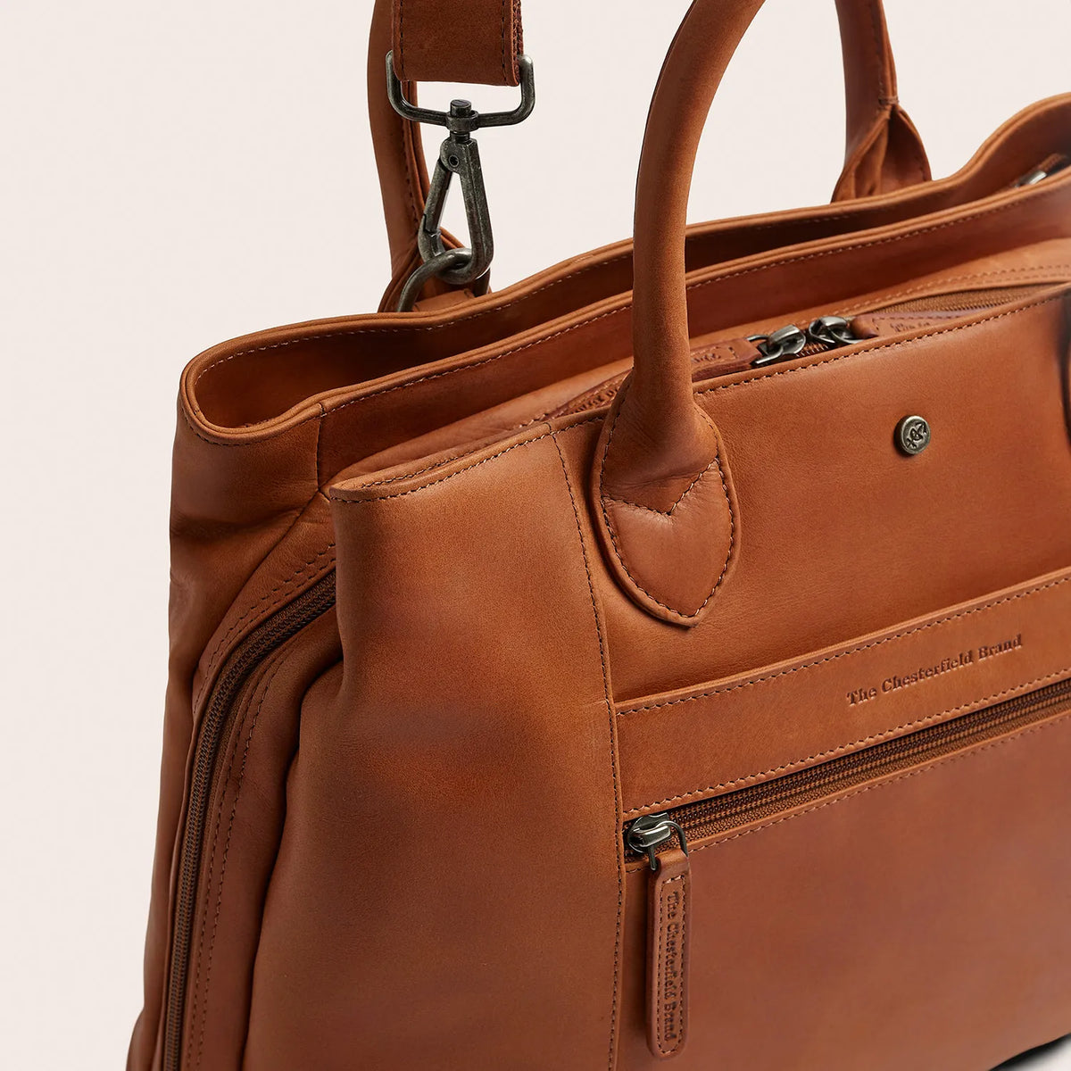 The Chesterfield Brand Passau Leather Handväska, Cognac