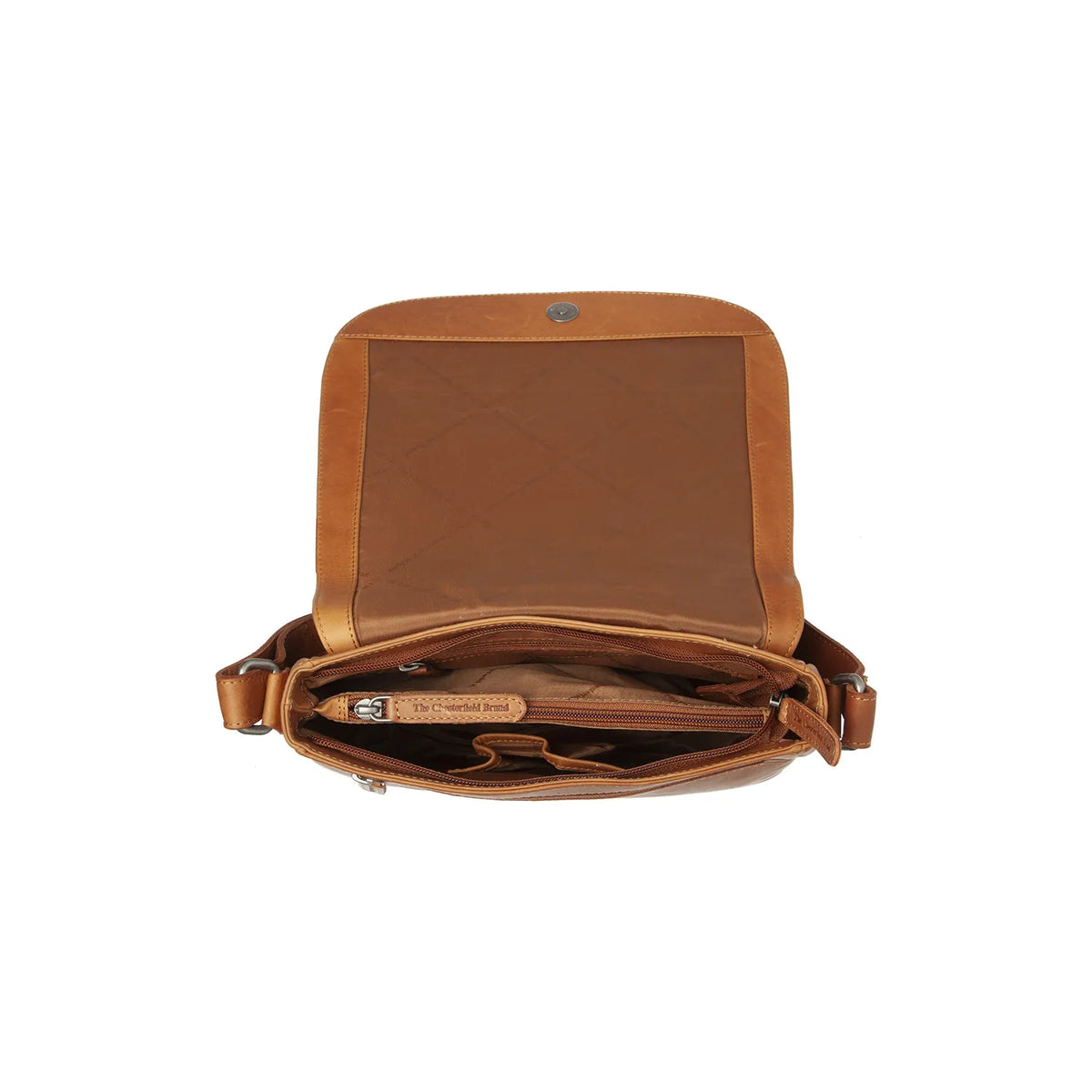 The Chesterfield Brand Everglades Leather Crossbodyväska, Cognac