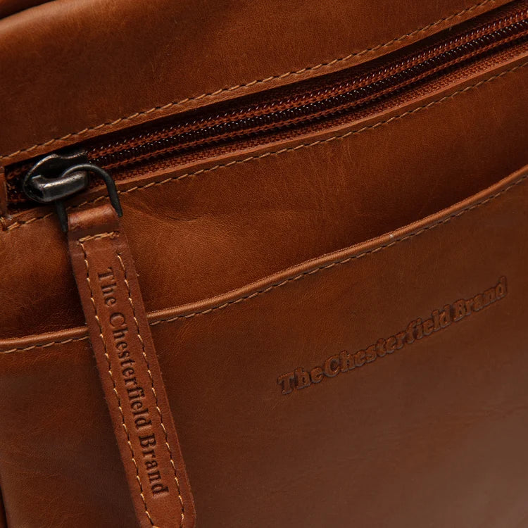 The Chesterfield Brand Laveno Leather Crossbodyväska, Cognac