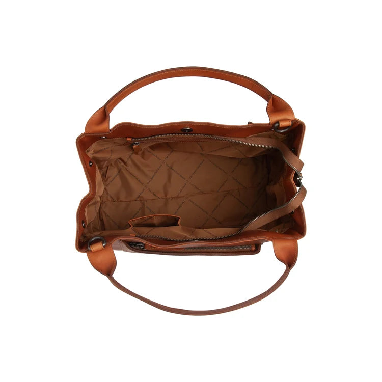 The Chesterfield Brand Fioline Leather Handväska, Cognac