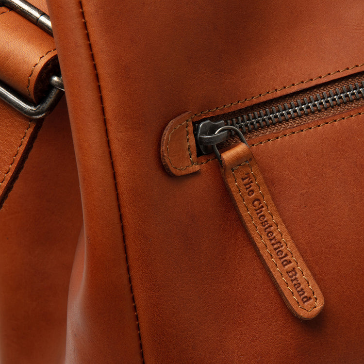 The Chesterfield Brand Fioline Leather Handväska, Cognac