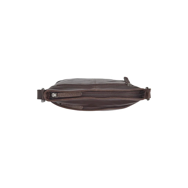 The Chesterfield Brand Lunton Leather Crossbodyväska, Brun