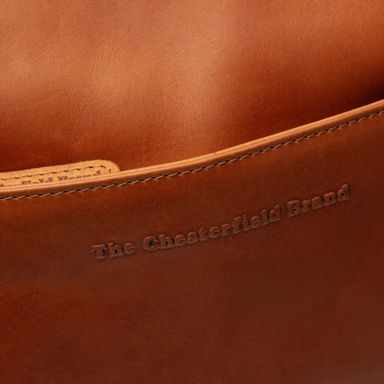 The Chesterfield Brand Lunton Leather Crossbodyväska, Cognac