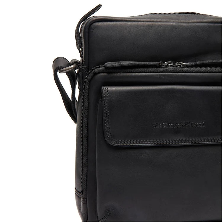 The Chesterfield Brand Montira Leather Crossbodyväska, Svart