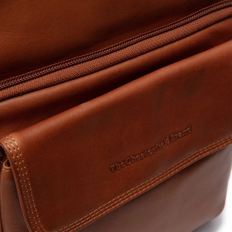 The Chesterfield Brand Montira Leather Crossbodyväska, Cognac