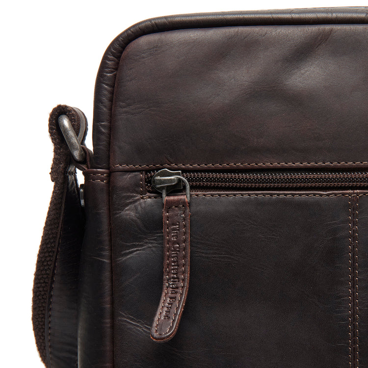 The Chesterfield Brand Anzora Leather Crossbodyväska, Brun