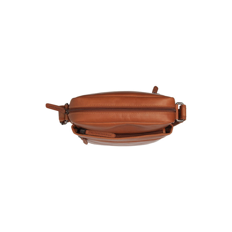 The Chesterfield Brand Anzora Leather Crossbodyväska, Cognac