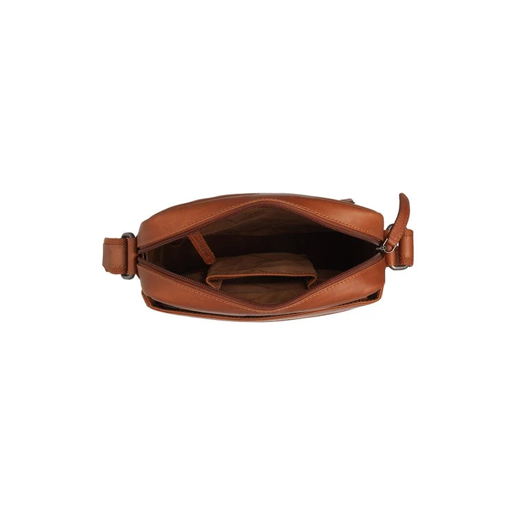 The Chesterfield Brand Anzora Leather Crossbodyväska, Cognac