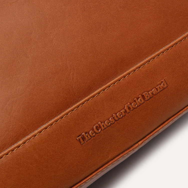 The Chesterfield Brand Anzora Leather Crossbodyväska, Cognac