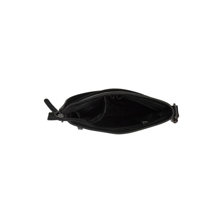 The Chesterfield Brand Mirea Leather Crossbodyväska, Svart