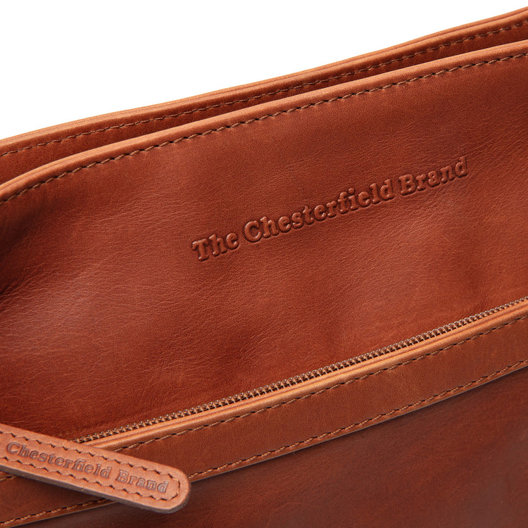 The Chesterfield Brand Mirea Leather Crossbodyväska, Cognac