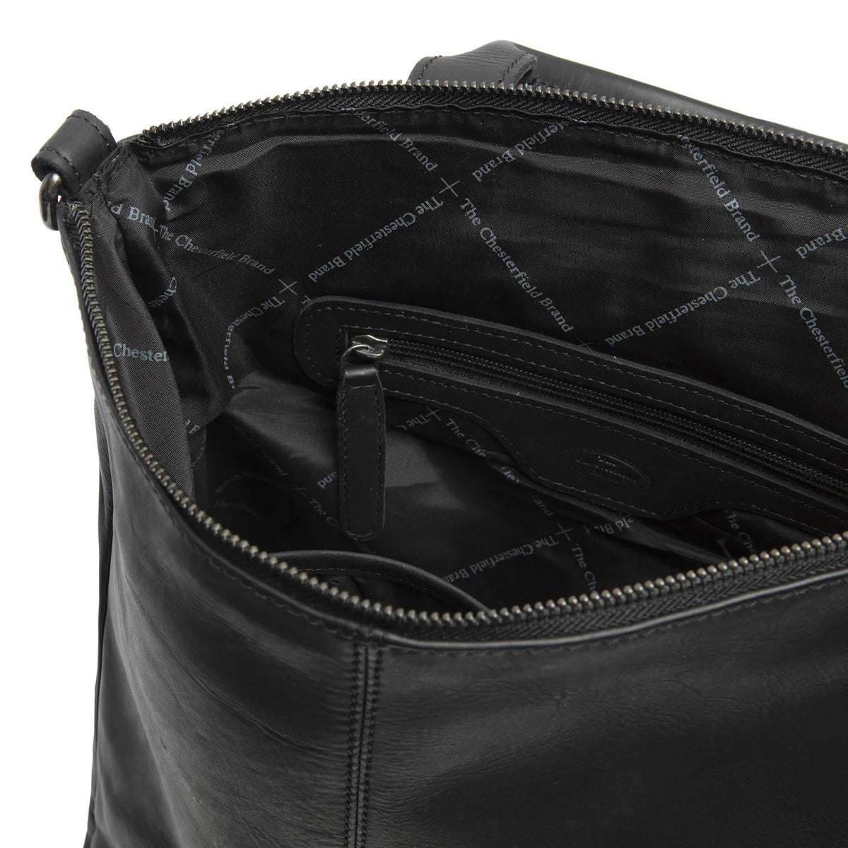 The Chesterfield Brand Manchester Leather Ryggäsäck, Svart