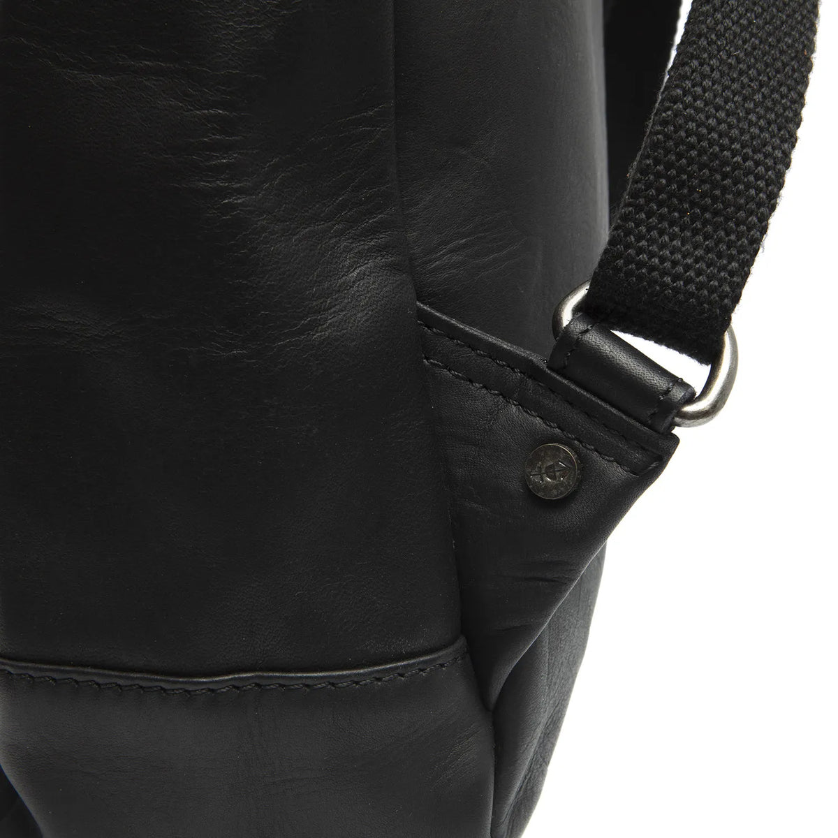 The Chesterfield Brand Manchester Leather Ryggäsäck, Svart