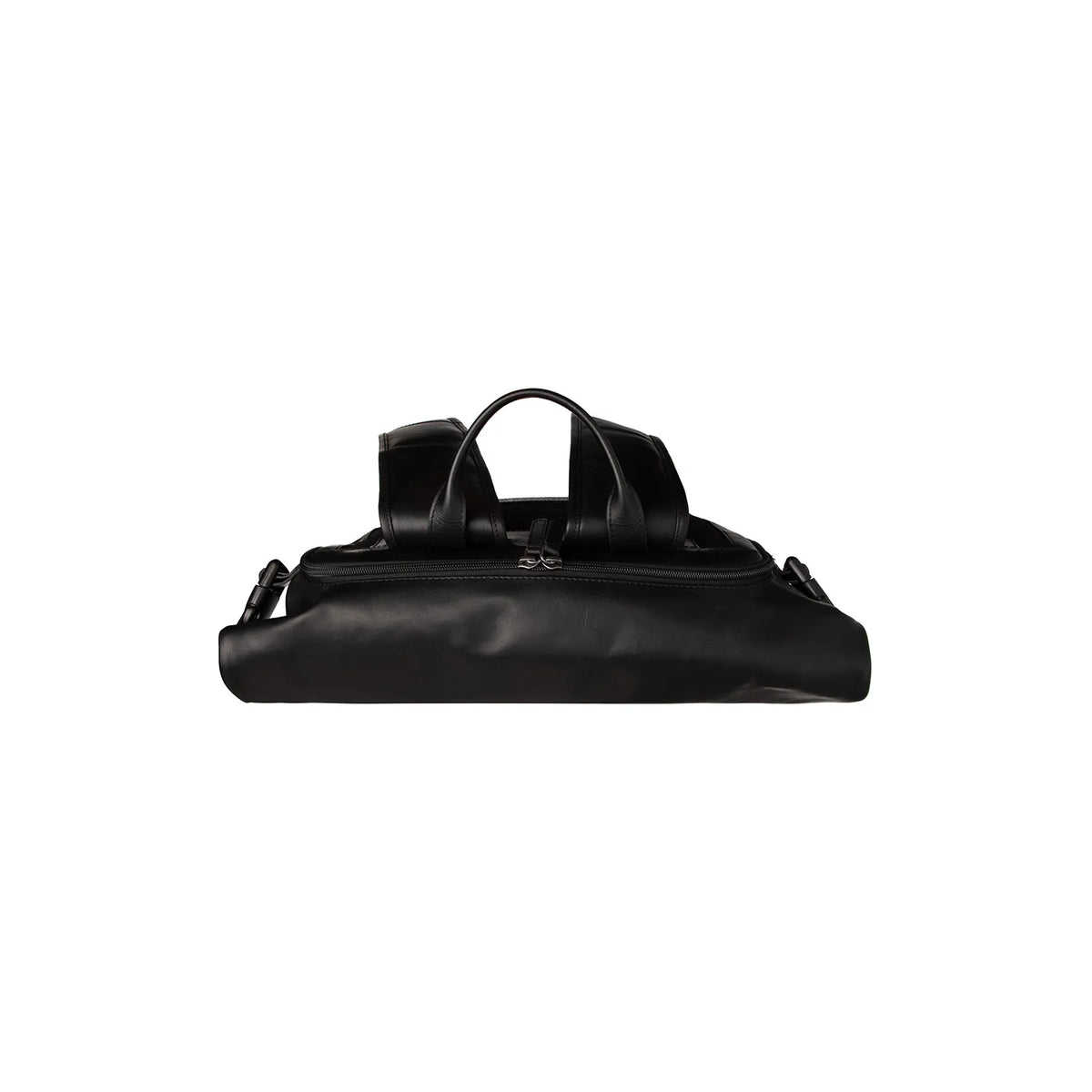 The Chesterfield Brand Liverpool Leather Roll-top Ryggsäck, Svart