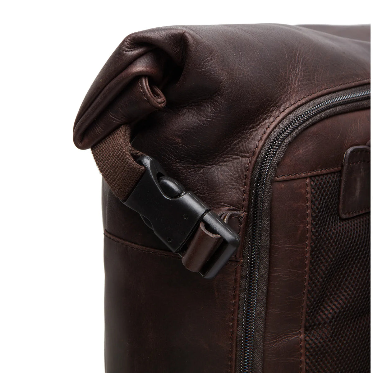 The Chesterfield Brand Liverpool Leather Roll-top Ryggsäck, Brun