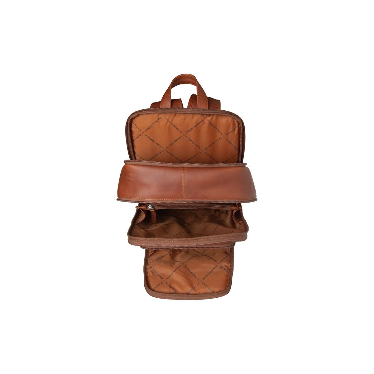 The Chesterfield Brand Detroit Leather Laptopryggsäck, Cognac