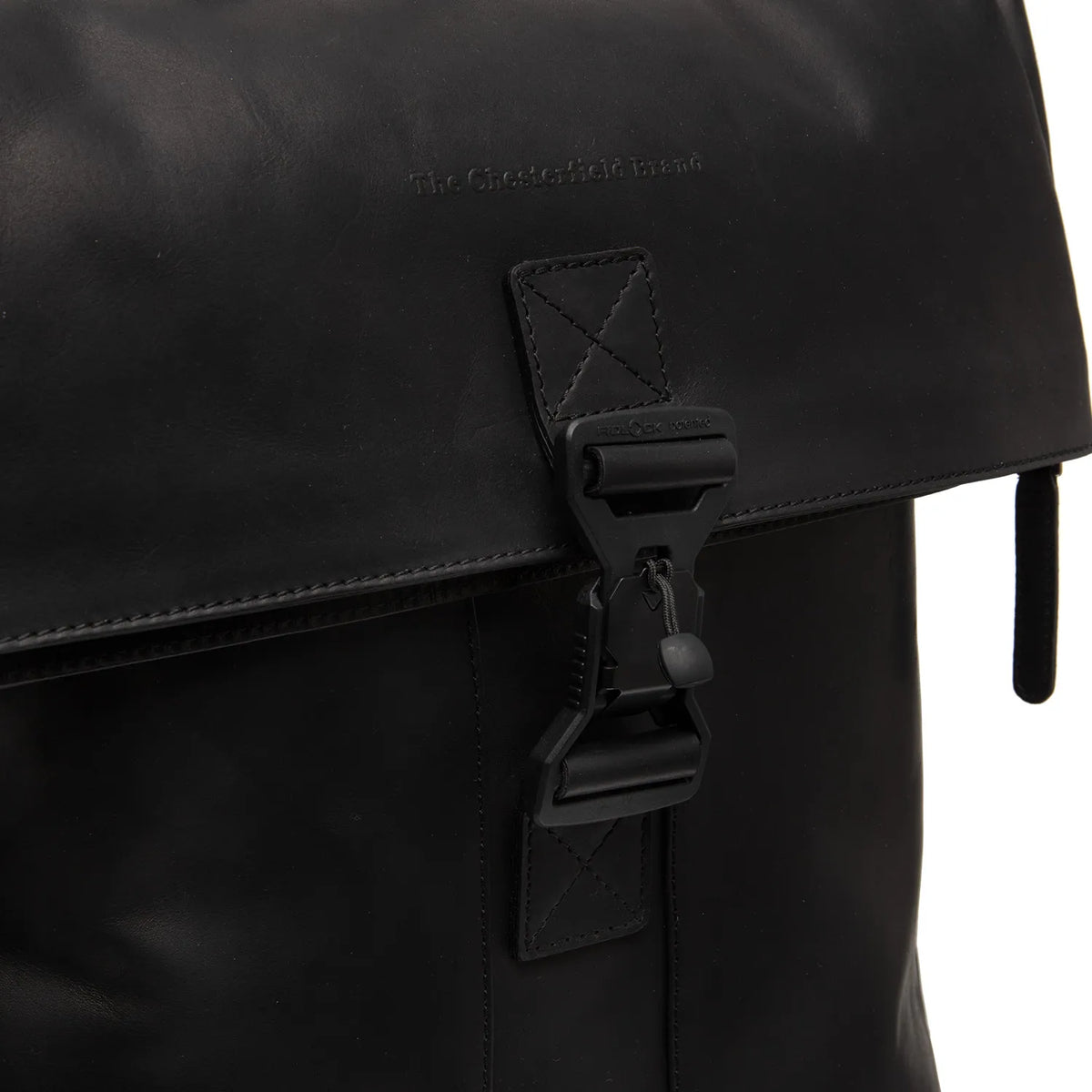 The Chesterfield Brand Savona Leather Laptopryggsäck, Svart