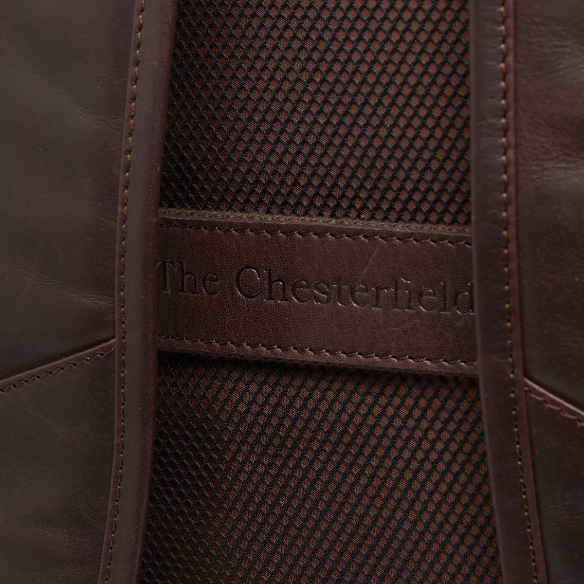 The Chesterfield Brand Savona Leather Laptopryggsäck, Brun