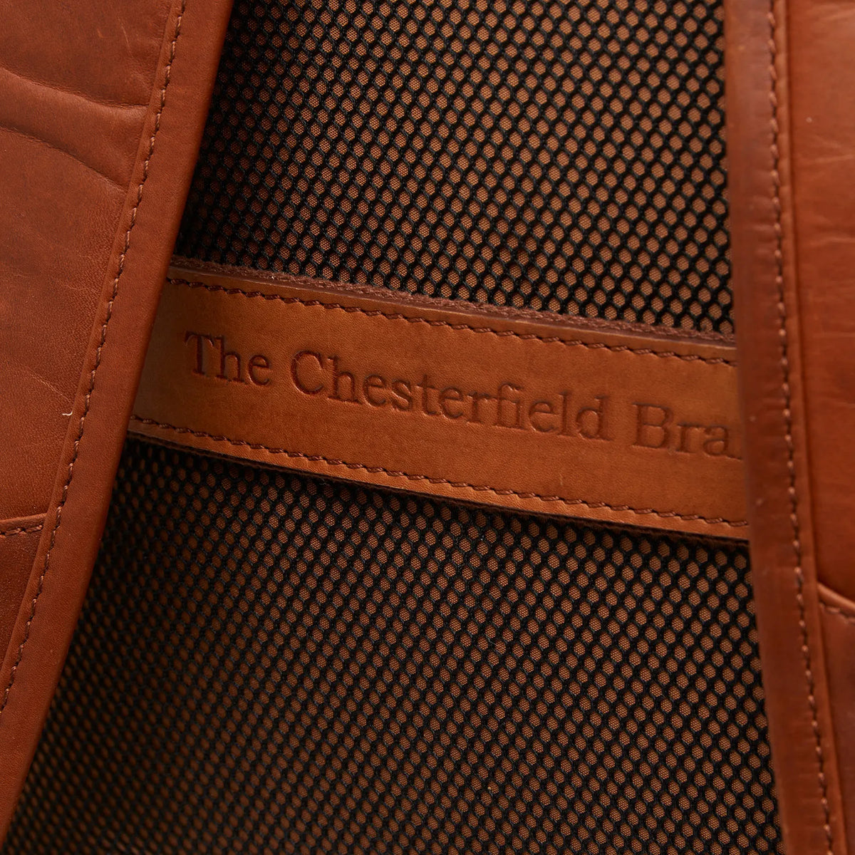 The Chesterfield Brand Savona Leather Laptopryggsäck, Cognac