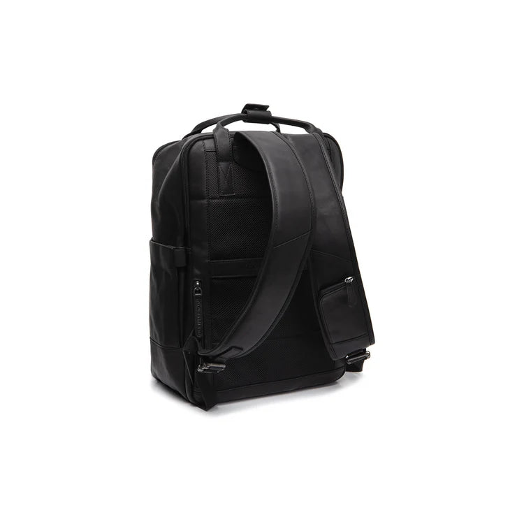 The Chesterfield Brand Calden Leather Laptopryggsäck, Svart