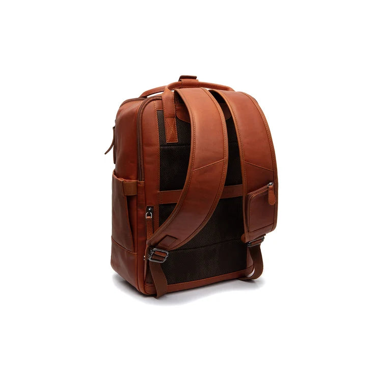 The Chesterfield Brand Calden Leather Laptopryggsäck, Cognac