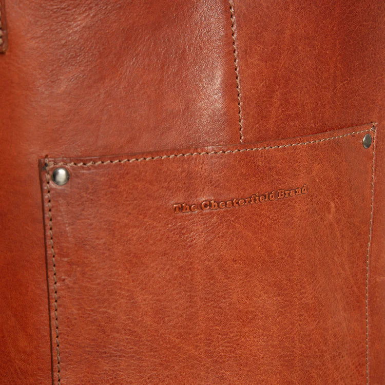 The Chesterfield Brand Churrasco Leather Apron, Cognac
